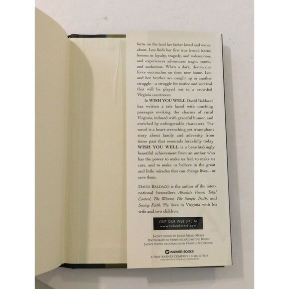 Wish You Well By David Baldacci 2000 Hardcover Dust Jacket Virginia Coal Mines - Picture 4 of 5